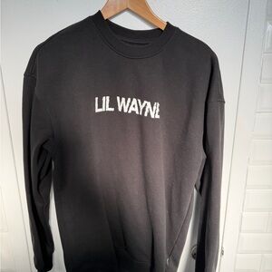 Black Lil Wayne Men's long sleeve shirt, size medium